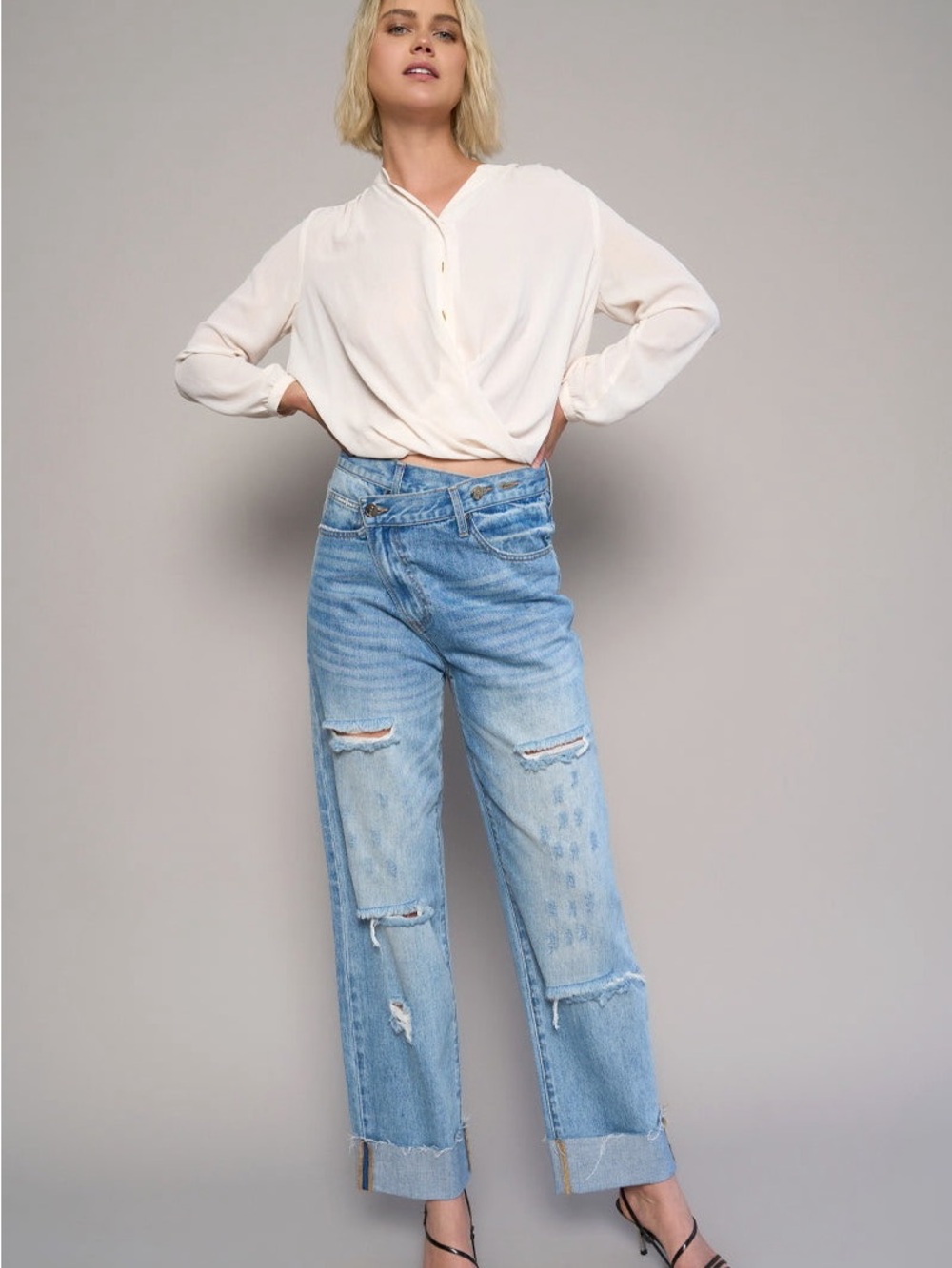 Insane Gene Jeans ( Los Angeles)/Insane Gene Free Nation Hi-waist Crossover